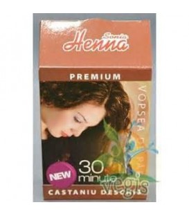 Henna premium castaniu deschis, 60 grame
