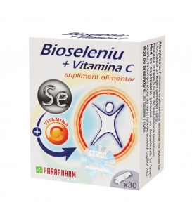 Bioseleniu + vitamina C, 30 capsule