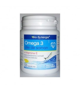 Omega 3 Ulei de Somon 1000 mg + Vitamina E, 120 capsule
