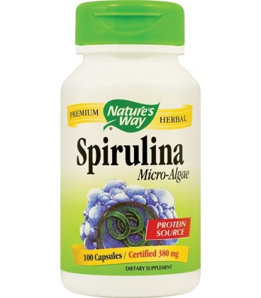 Spirulina Microâˆ’Algae, 100 capsule