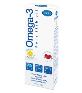 Omega 3 cu aroma de lamaie, 240 ml