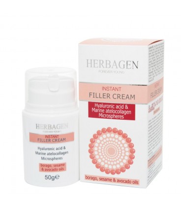 Crema Filler cu Acid hialuronic & Colagen  marin, 50 grame 