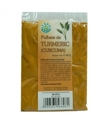 Pulbere de Turmeric (curcuma), 40 grame