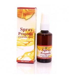 Spray cu propolis si acid alfa lipoic, 50 ml