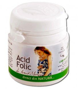 Acid folic, 25 capsule