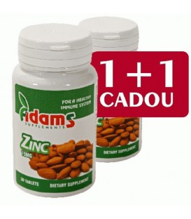 ZINC 15 mg, 30 comprimate 1+1 gratis