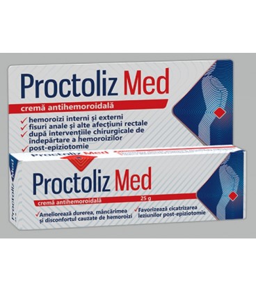 Crema antihemoroidala Proctoliz Med, 25 grame