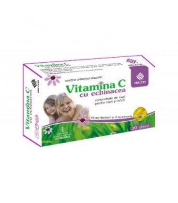 Vitamina C cu echinacea, 30 capsule
