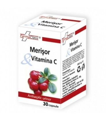 Merisor Vitamina C, 30 capsule
