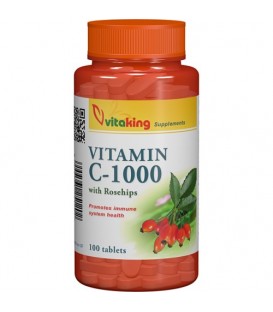 Vitamina C, 1000 mg cu macese, 100 comprimate