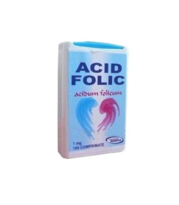 Acid Folic, 1mg, 100 comprimate