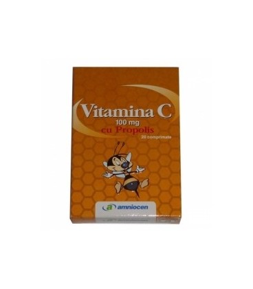 Vitamina C cu  Propolis, 100 mg x 20 comprimate