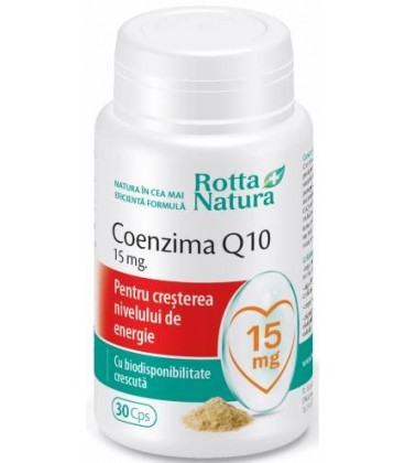 Coenzima Q10, 15 mg x 30 capsule