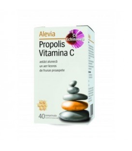 Propolis cu Vitamina C si Echinacea, 40 tablete