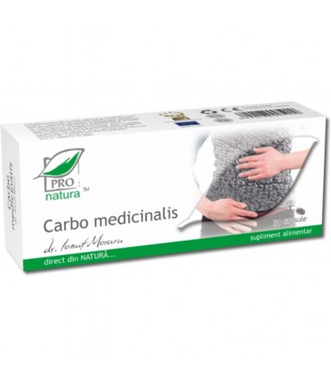 Carbo Medicinalis, 30 capsule